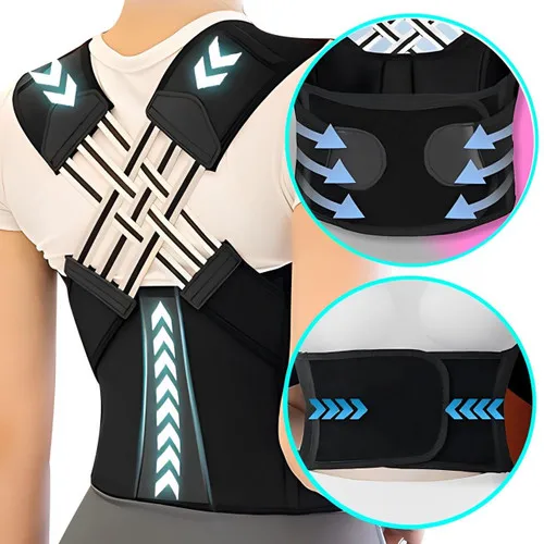 Customizable Shoulder and back posture correction with camel straps, adult body shape correction, male and female back support