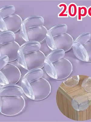 Childproofing Table Corner Guards - 16 PCS Transparent Spherical Edge Protectors children child safety