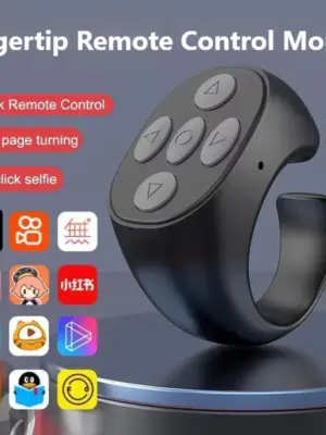 Smart Fingertip Ring Remote Control Mouse Wireless Bluetooth Mobile Selfie Mice Selfie Video Automatic Page Turner Browsing