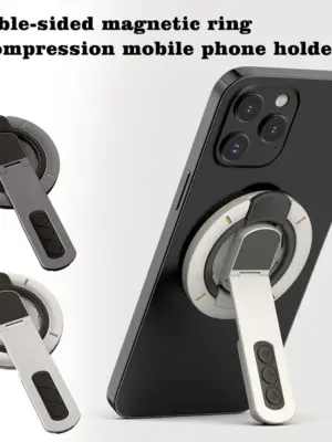 Double-sided Magnetic Phone Holder Ultra-thin 360° Rotatable Multifunctional Phone Holder Multi-angle Adjustable For Iphone P5S4
