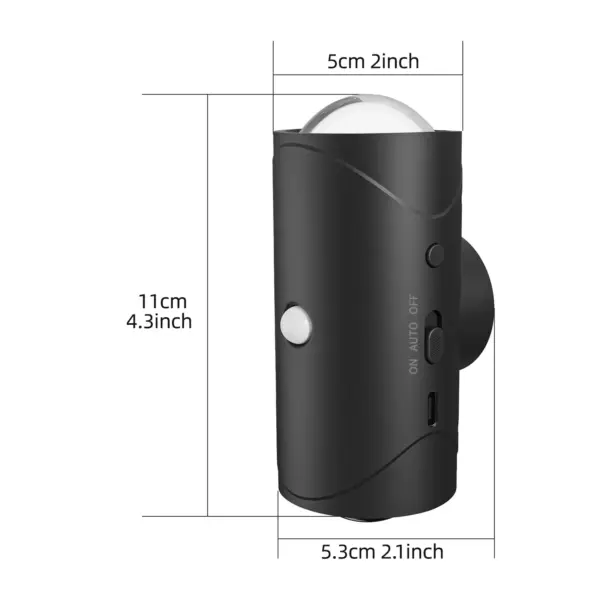 2Pack LED Night Lights with Motion Sensor, RGB Gradient Ambient Lighting, Dimmable Magnetic Wall Lamps for Entryway,Bedroom,Desk